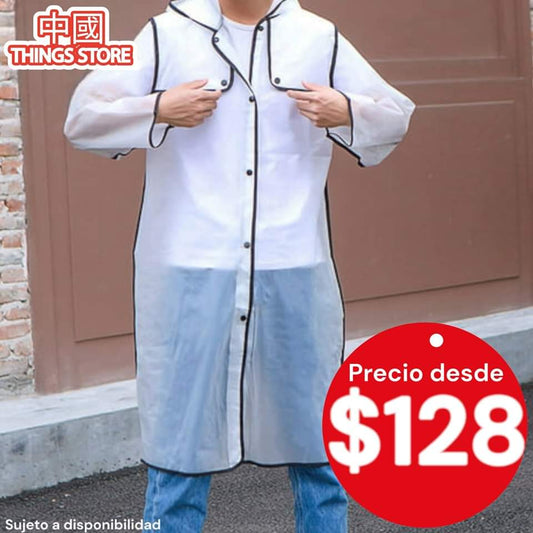 Impermeable reforzado para adulto