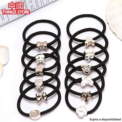 Dúo de ligas para el cabello