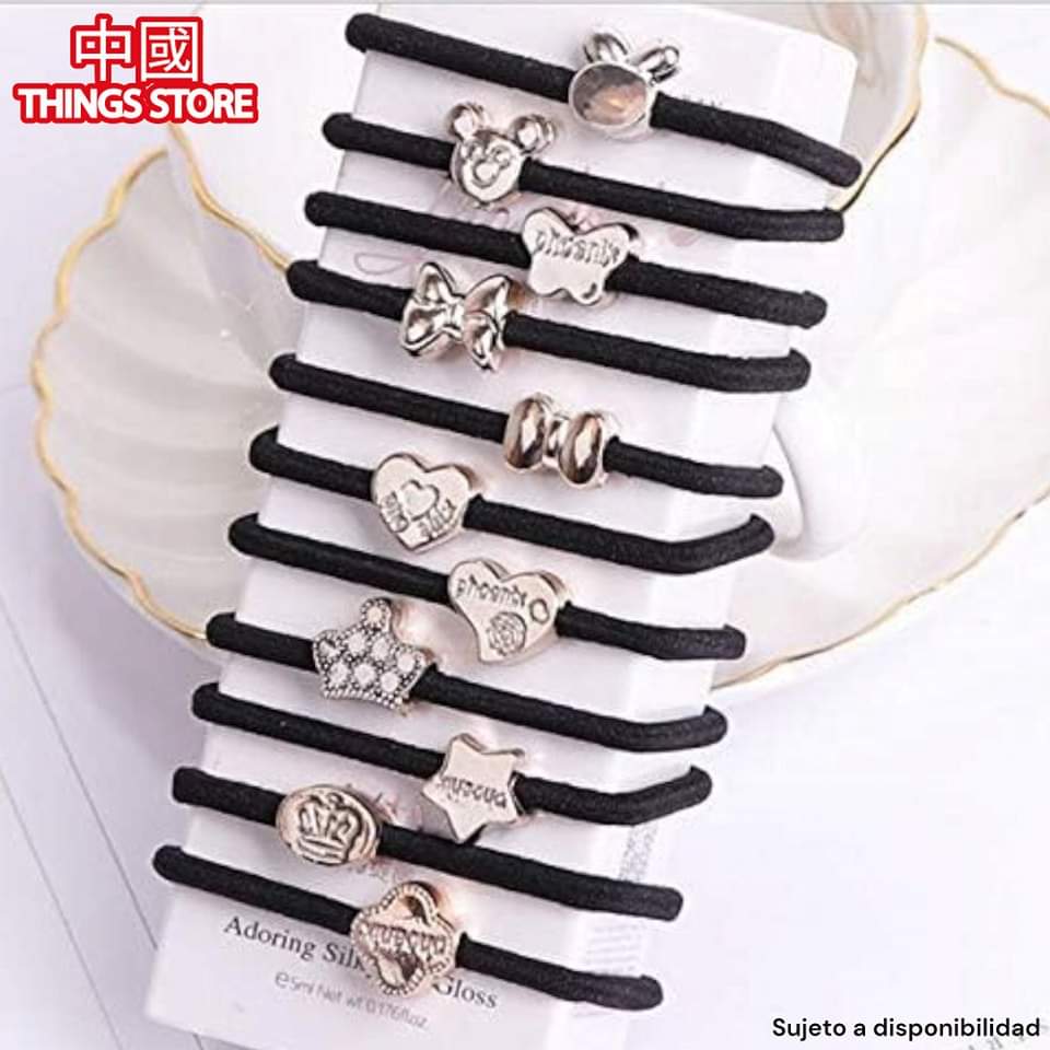 Dúo de ligas para el cabello