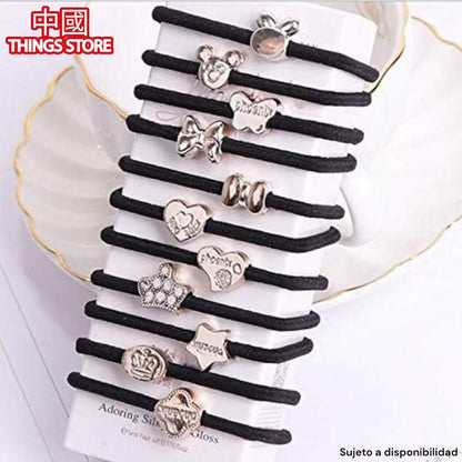 Dúo de ligas para el cabello