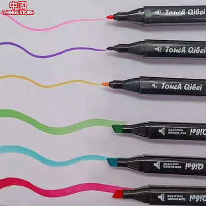 Plumones de doble punta 36pz