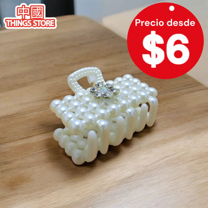 Pinza chica de perlas