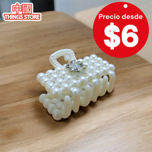 Pinza chica de perlas