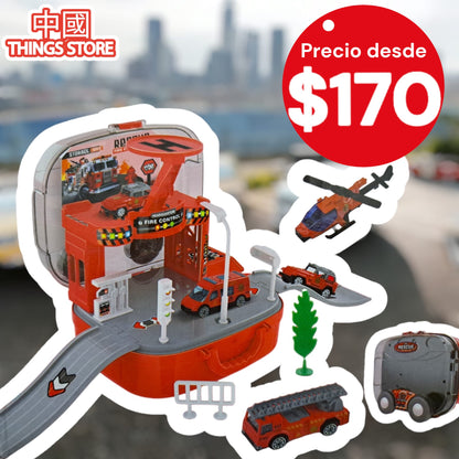 Lonchera de juguete de bombero