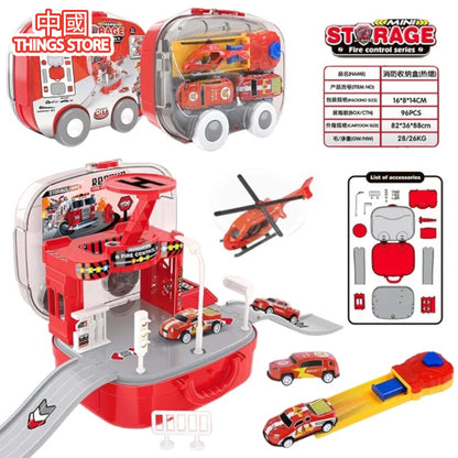 Lonchera de juguete de bombero