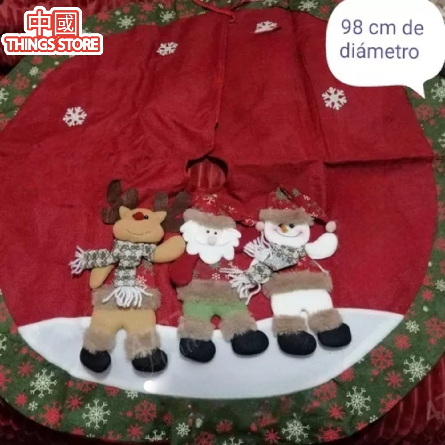Pie de árbol navideño