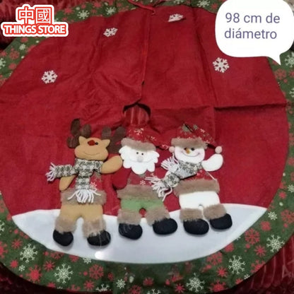 Pie de árbol navideño