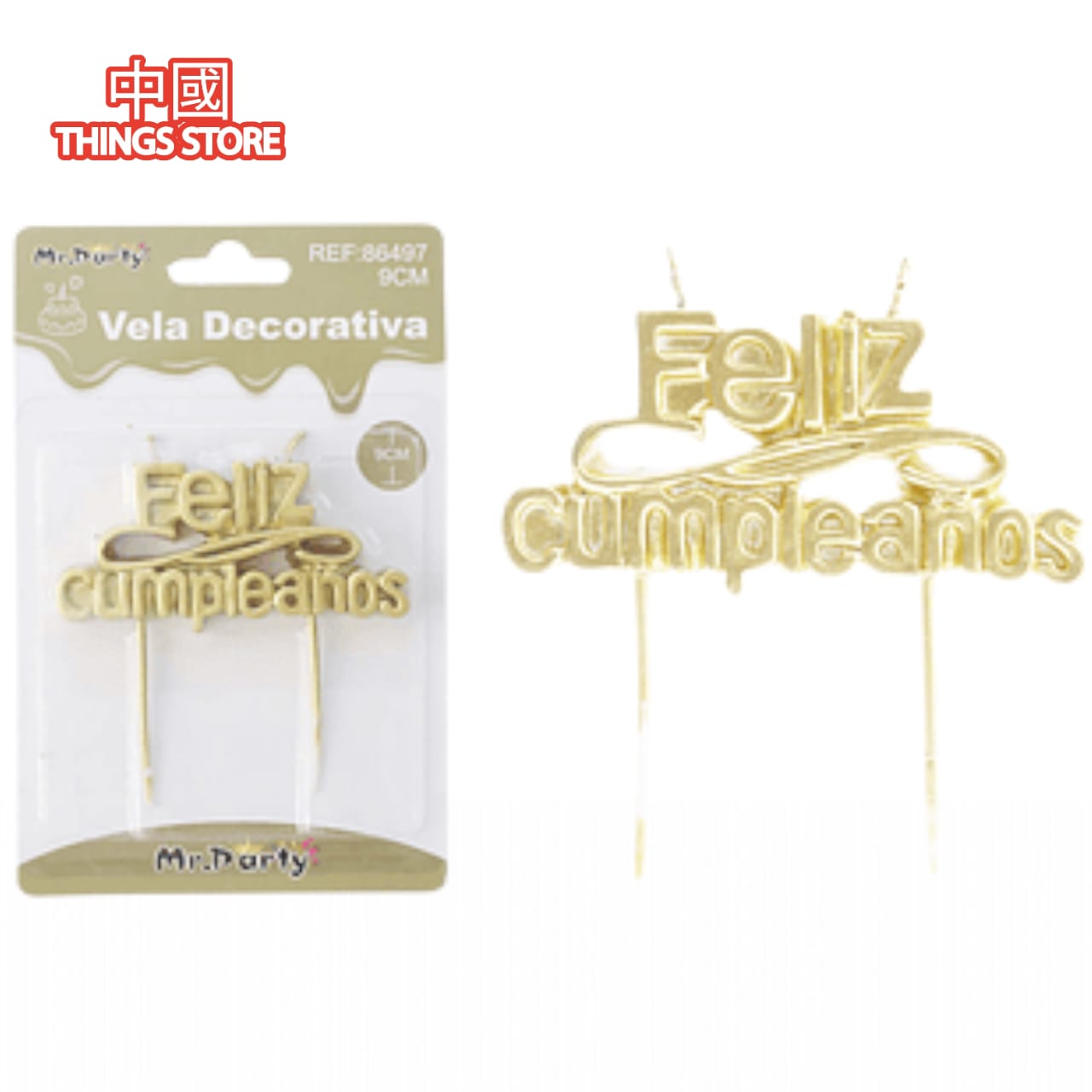 Vela de feliz cumpleaños