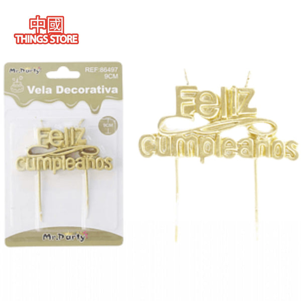 Vela de feliz cumpleaños