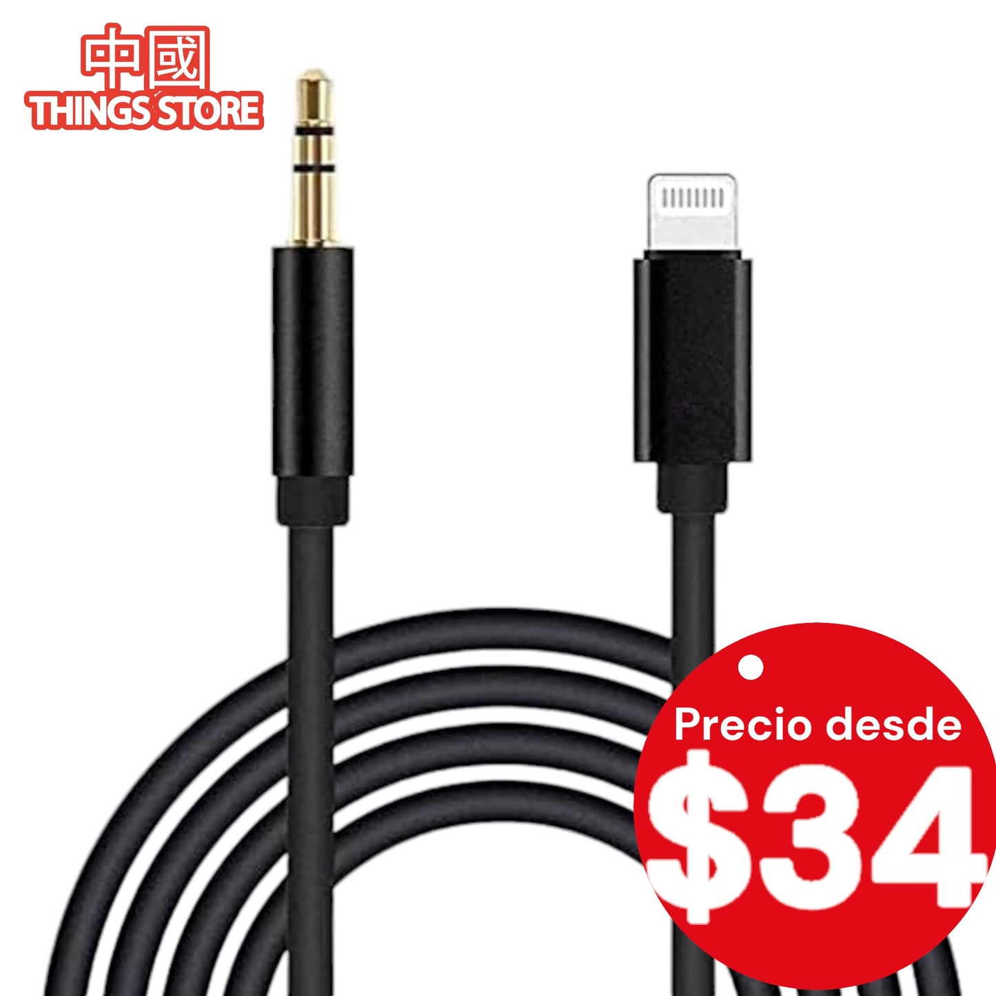 Cable auxiliar para iPhone