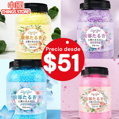 Fragancia en perlas para lavado de ropa