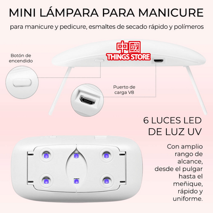 Lámpara de uñas mini