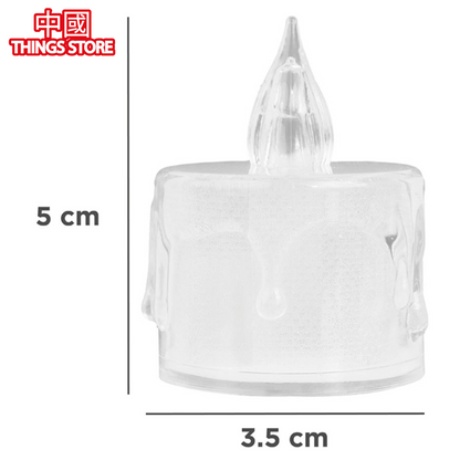 Vela transparente de 5cm