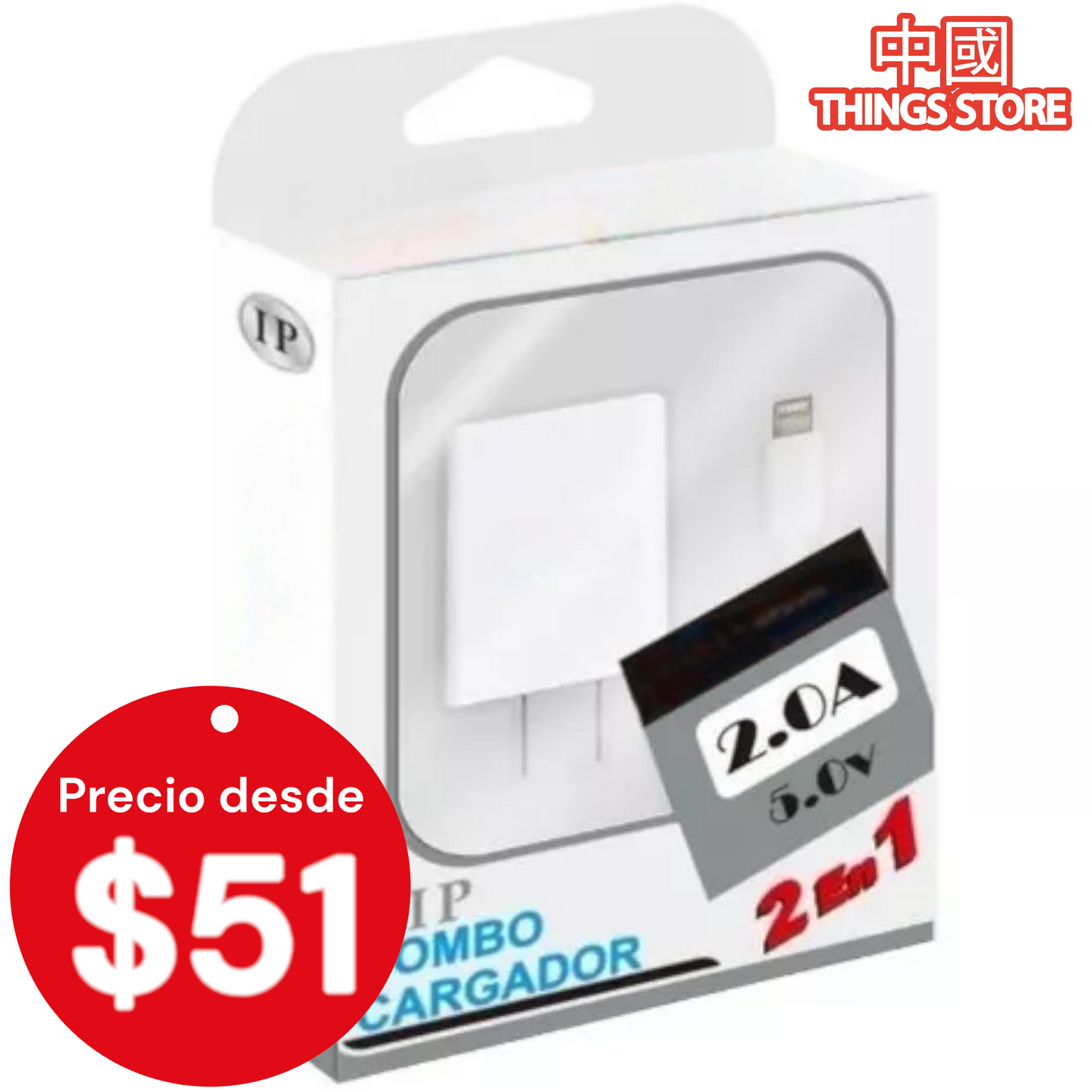 Combo cargador para Iphone