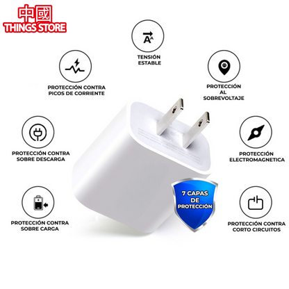 Cargador De Carga Rapida Pd Tipo C Usb Celular 20w