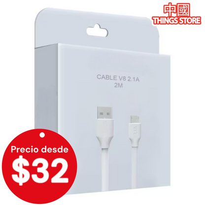 Cable V8 (Micro USB) de 2 metros