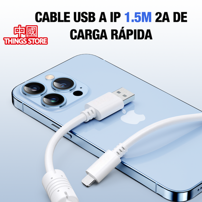 Cable usb con entrada lightning iphone