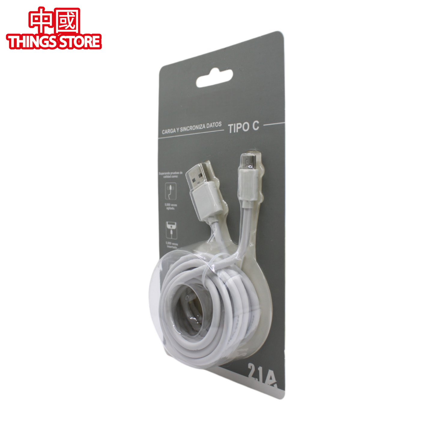 Cable tipo USB-C de 2 metros