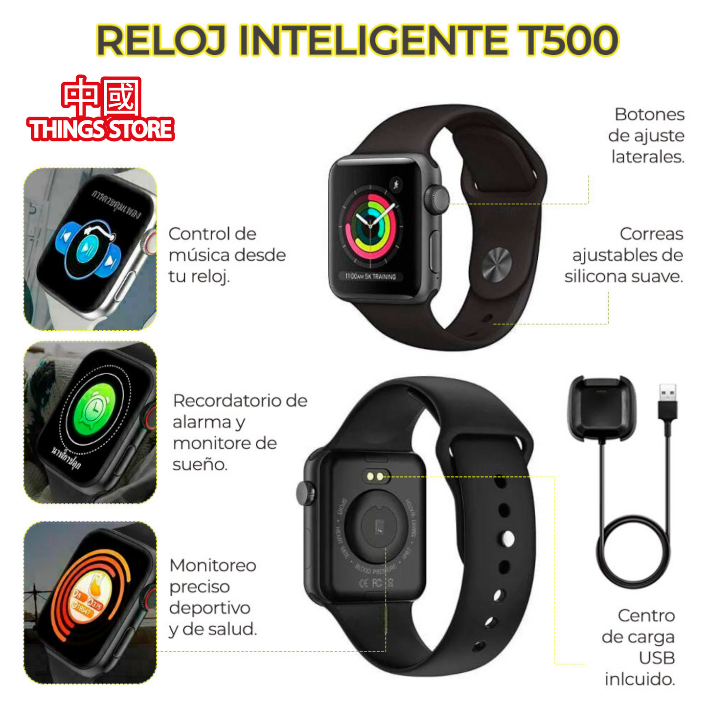 Smartwatch Deportivo WCH.T500