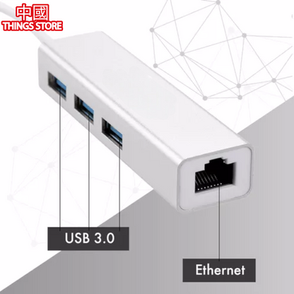 Adaptador HUB Usb Type C 3.1 Ethernet RJ45 Gigabit