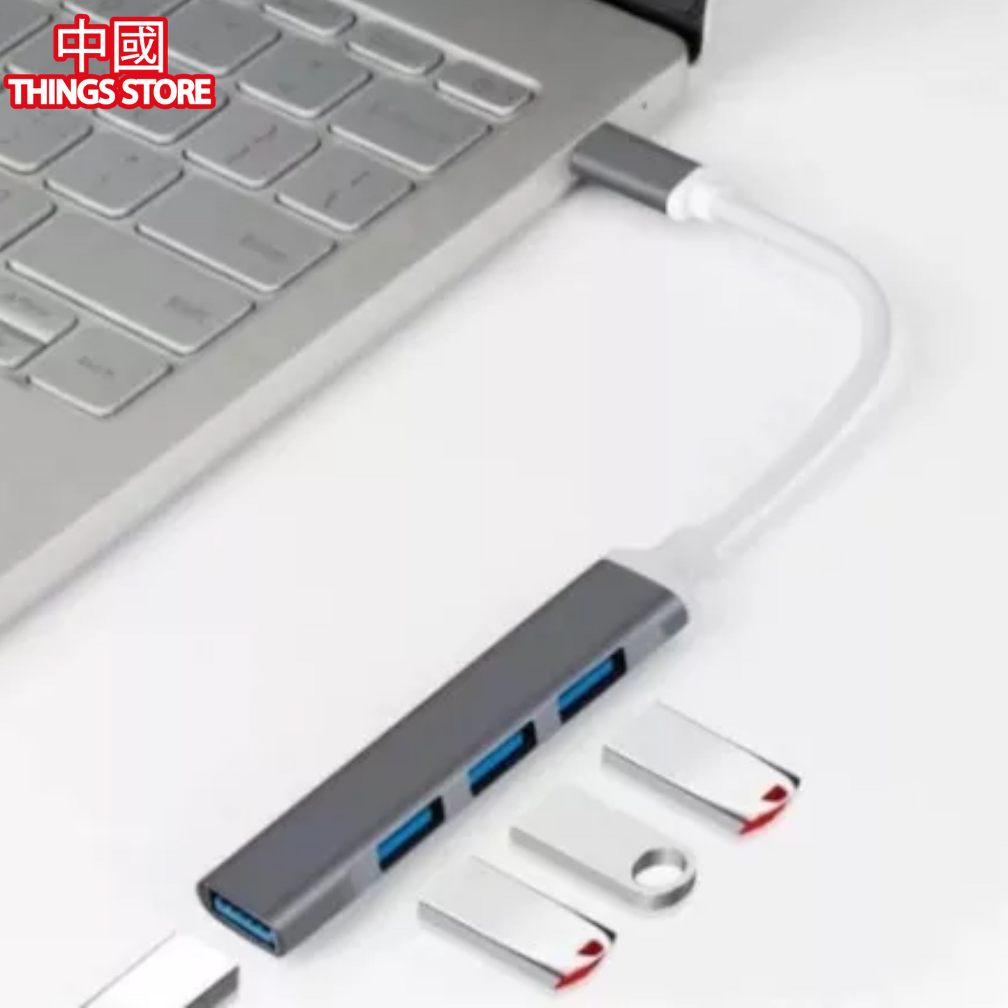 Mini concentradores USB de 4 puertos y adaptadores USB