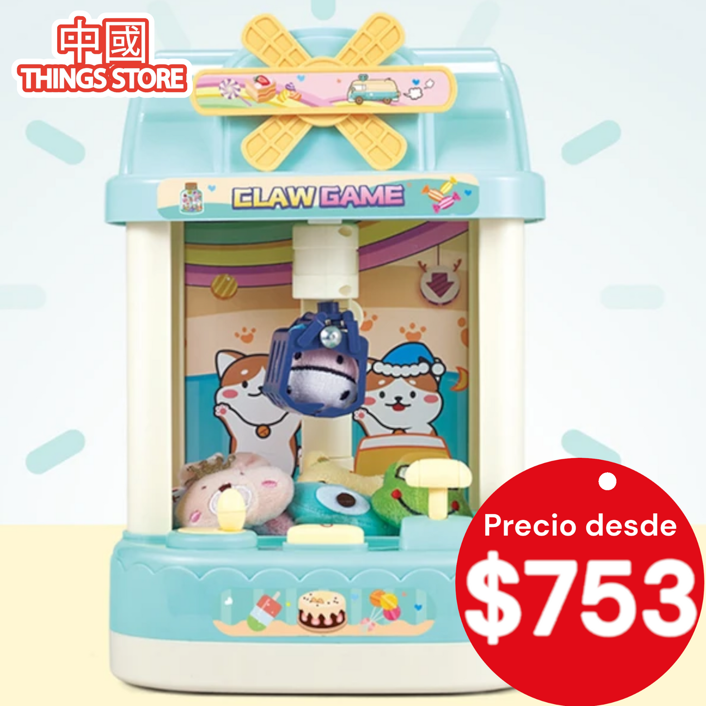 Maquina atrapa peluches grande