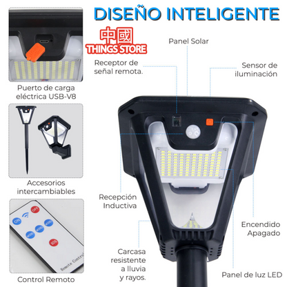 Lámpara solar de exterior
