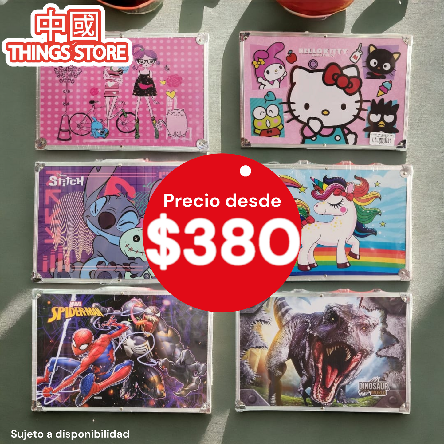 Estuche metálico de colores