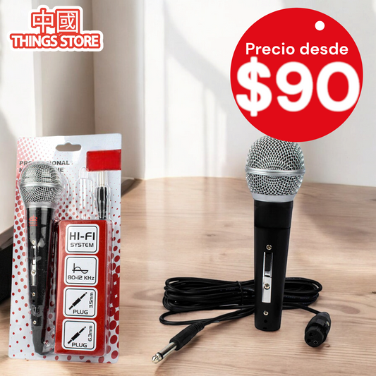 Micrófono con cable