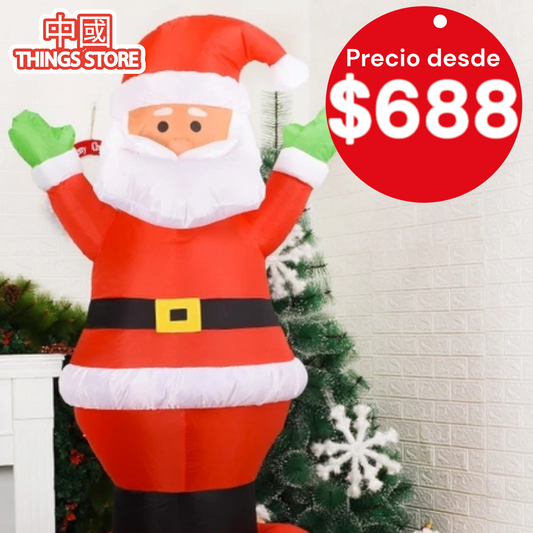 Inflable de Santa Claus 1.8 metros