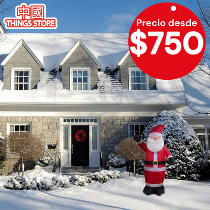 Inflable de Santa Claus 1.8 metros