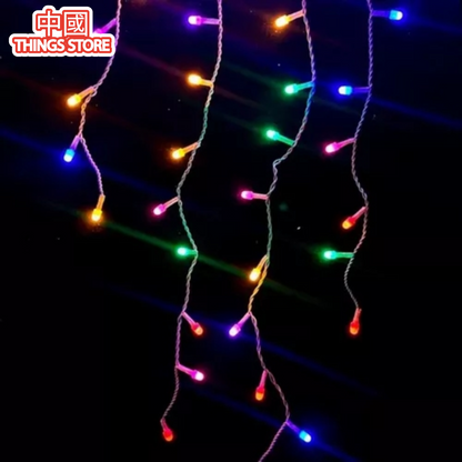 Serie de luces cascada luz de colores