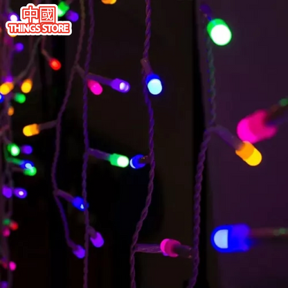 Serie de luces cascada luz de colores