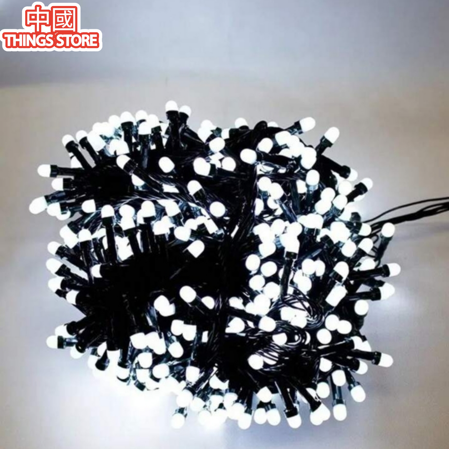 Serie de cascada luz blanca 10 metros