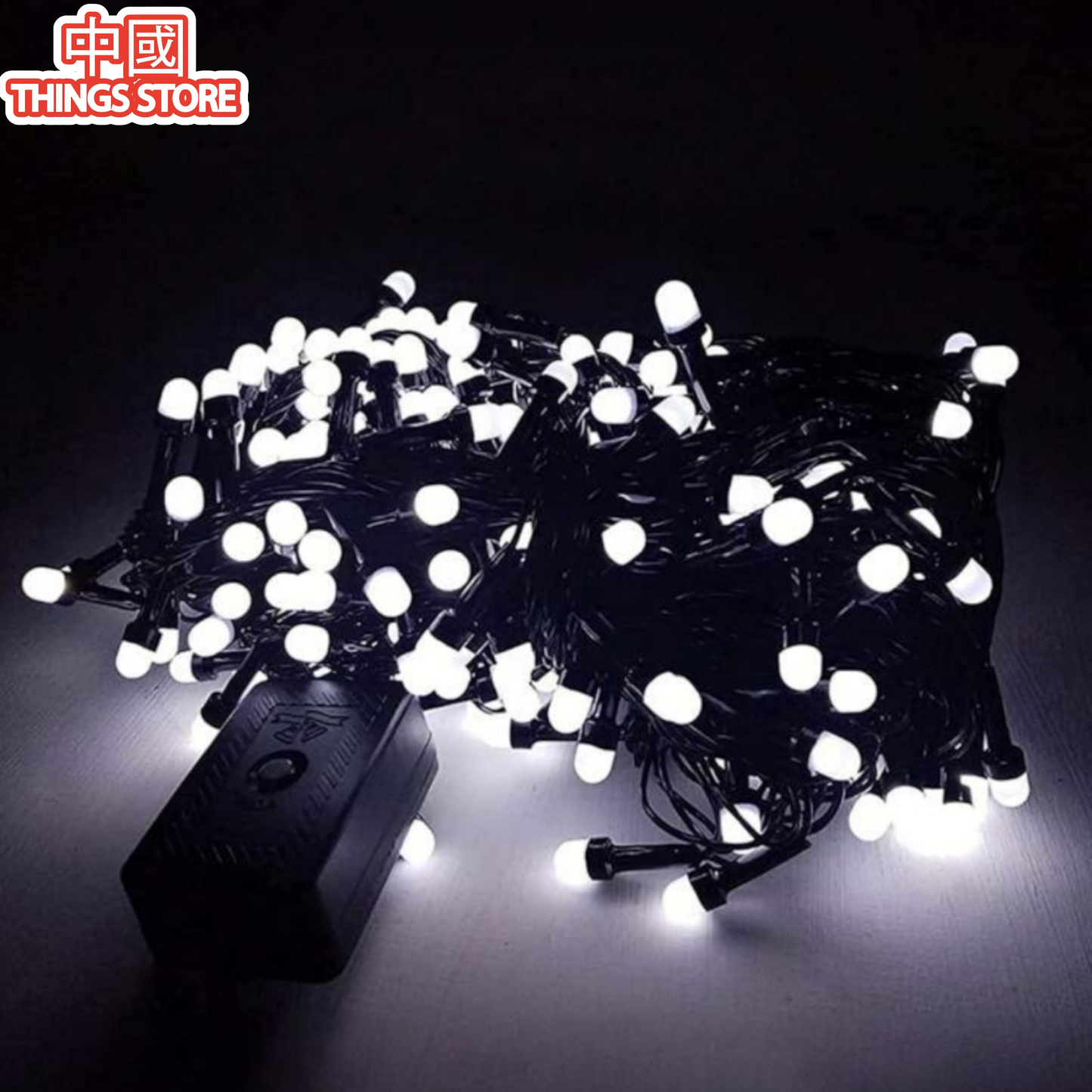 Serie de cascada luz blanca 10 metros