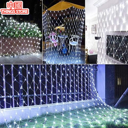 Serie de luces blancas de red 2x2 metros