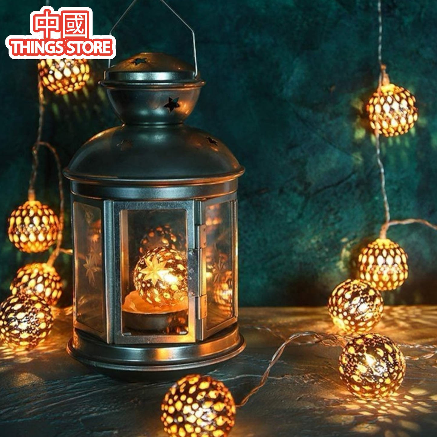 Serie de luces de esfera