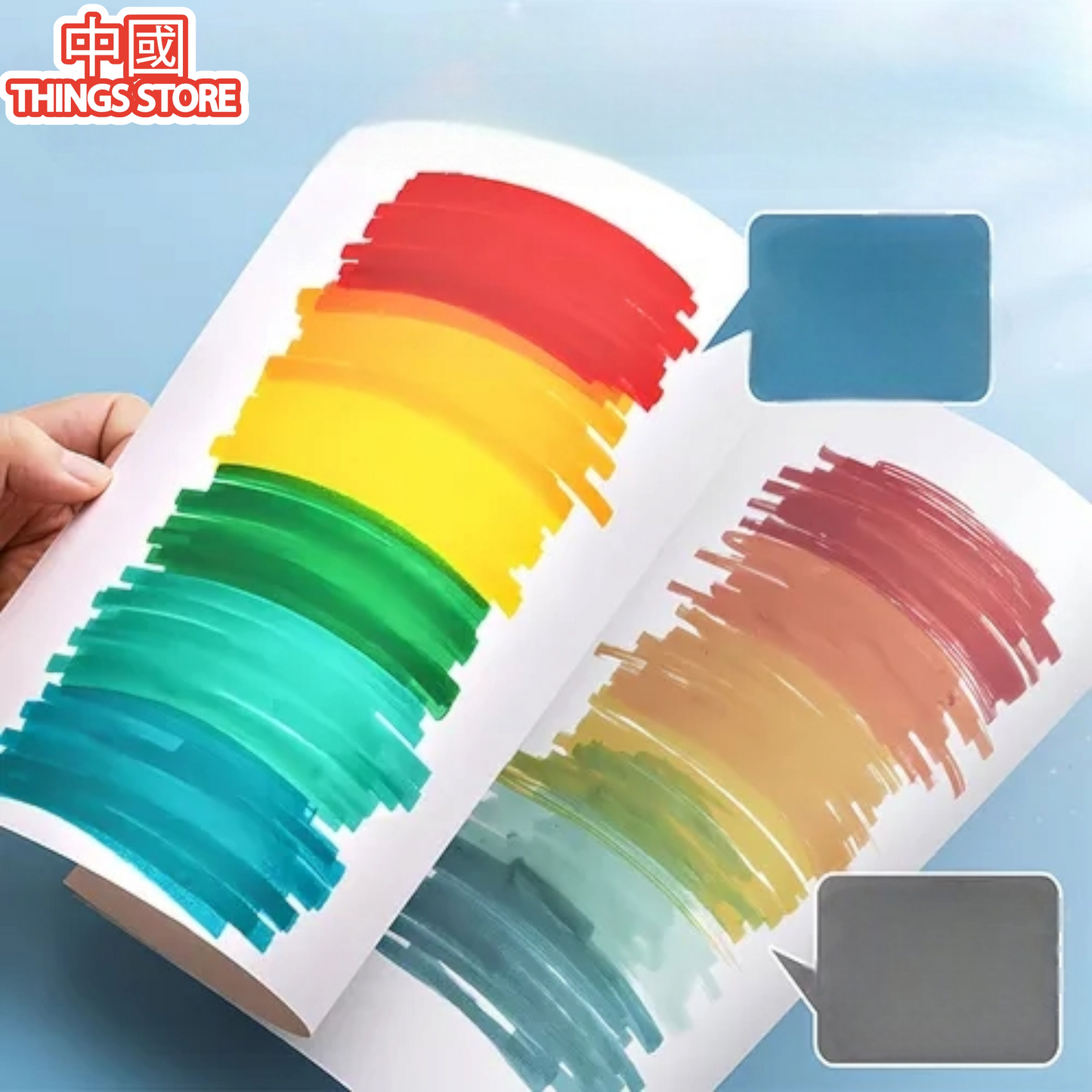 Plumones pincel 100pz