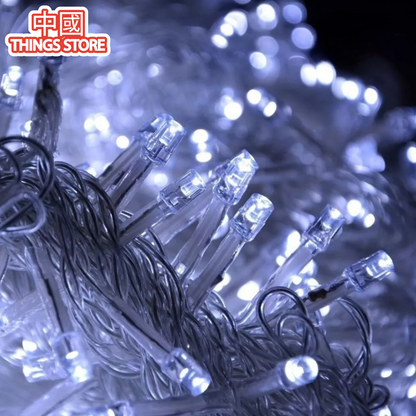 Serie blanca 100 luces 6m