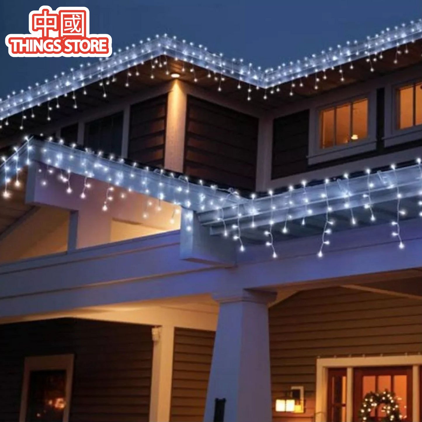 Serie blanca 100 luces 6m