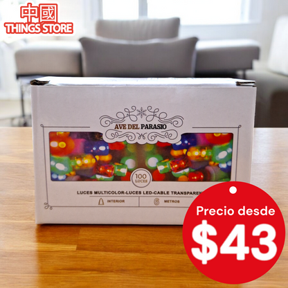 Serie multicolor 6m 100 luces