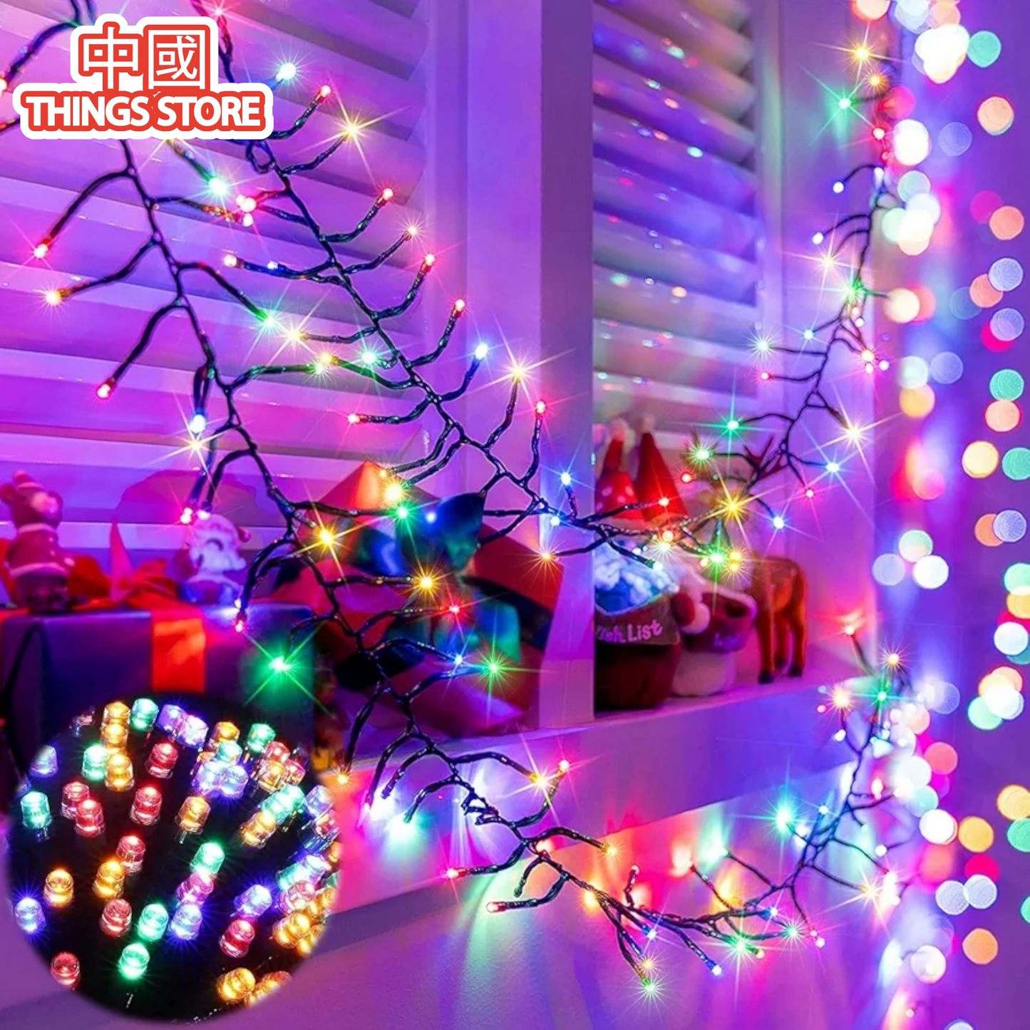 Serie multicolor 6m 100 luces