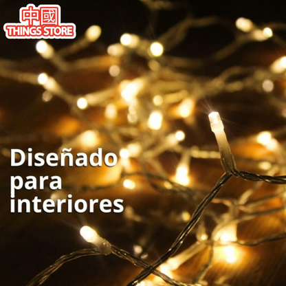 Serie cálida 300 luces 15m