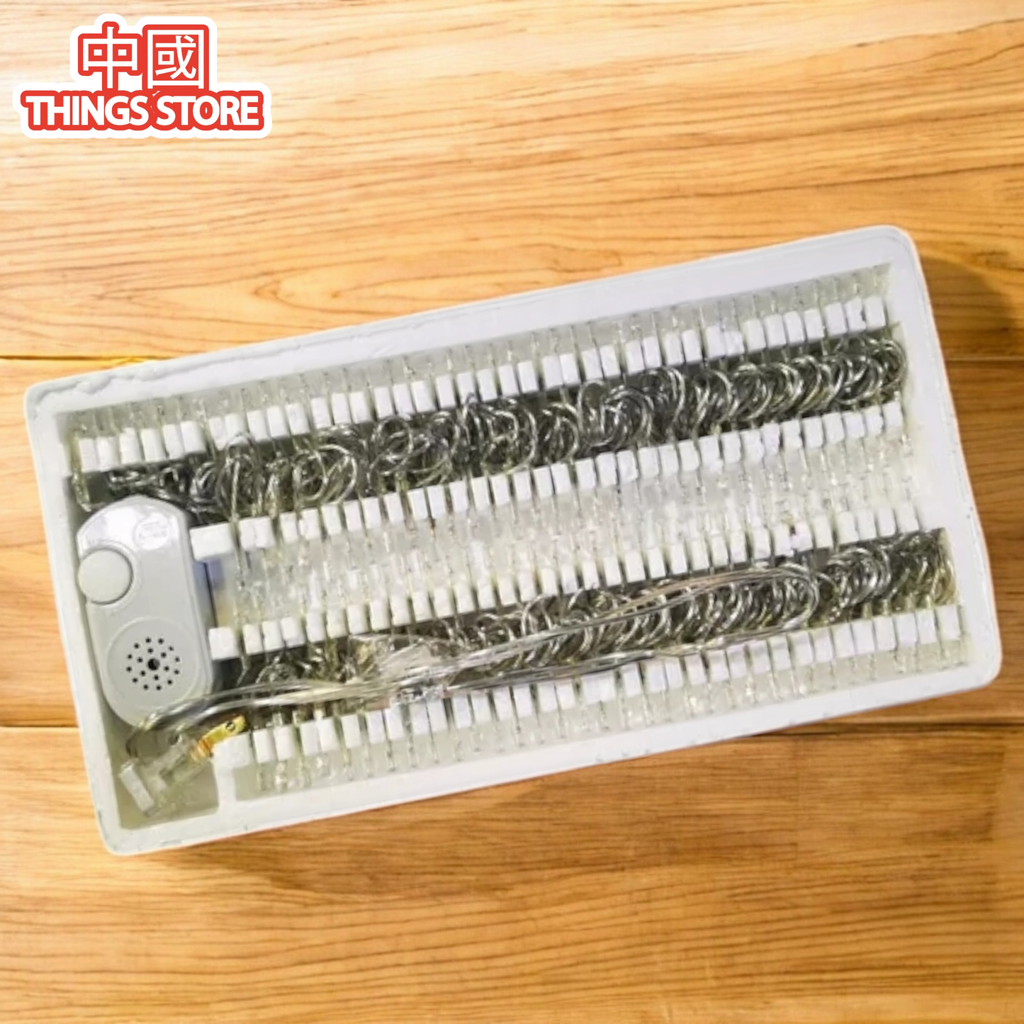 Serie musical de luz blanca 7 metros 140 luces