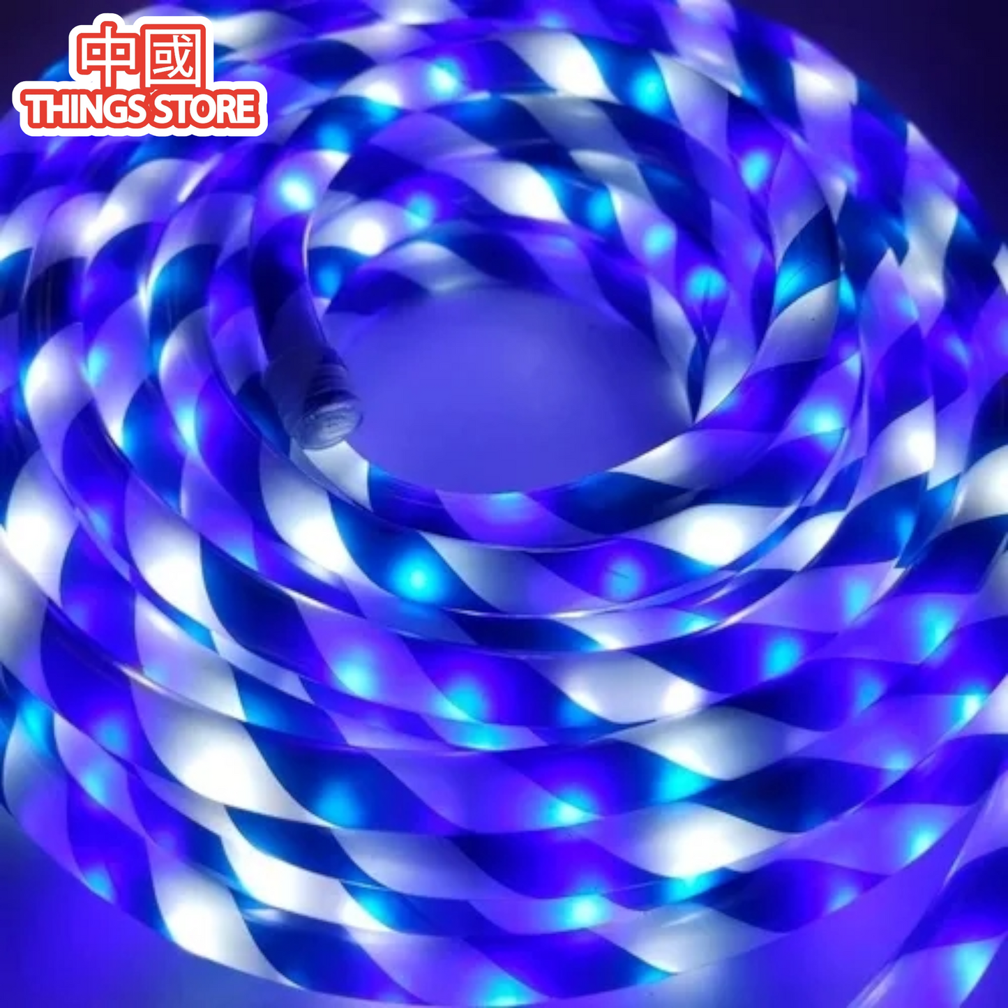 Serie de manguera blanca tipo caramelo 10m