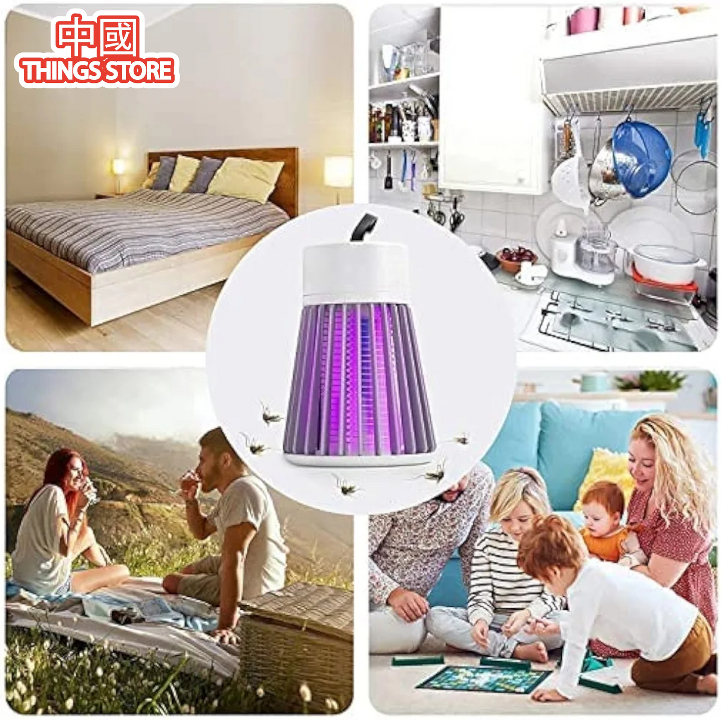 Lámpara mata mosquitos