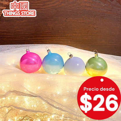 Esferas color pastel 10cm