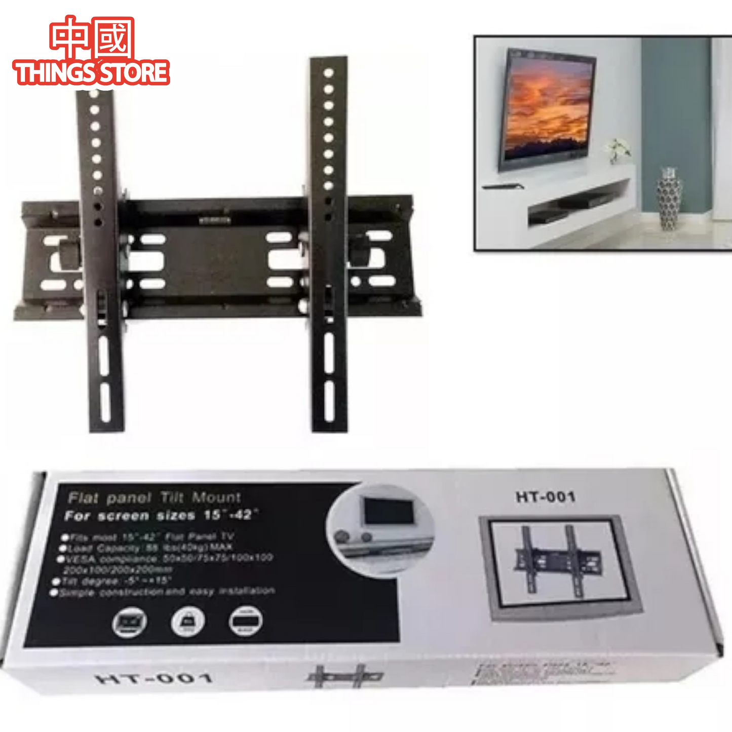 Soporte para televisión de 15" a 42" pulgadas