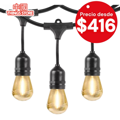 Serie vintage 10m con 20 focos