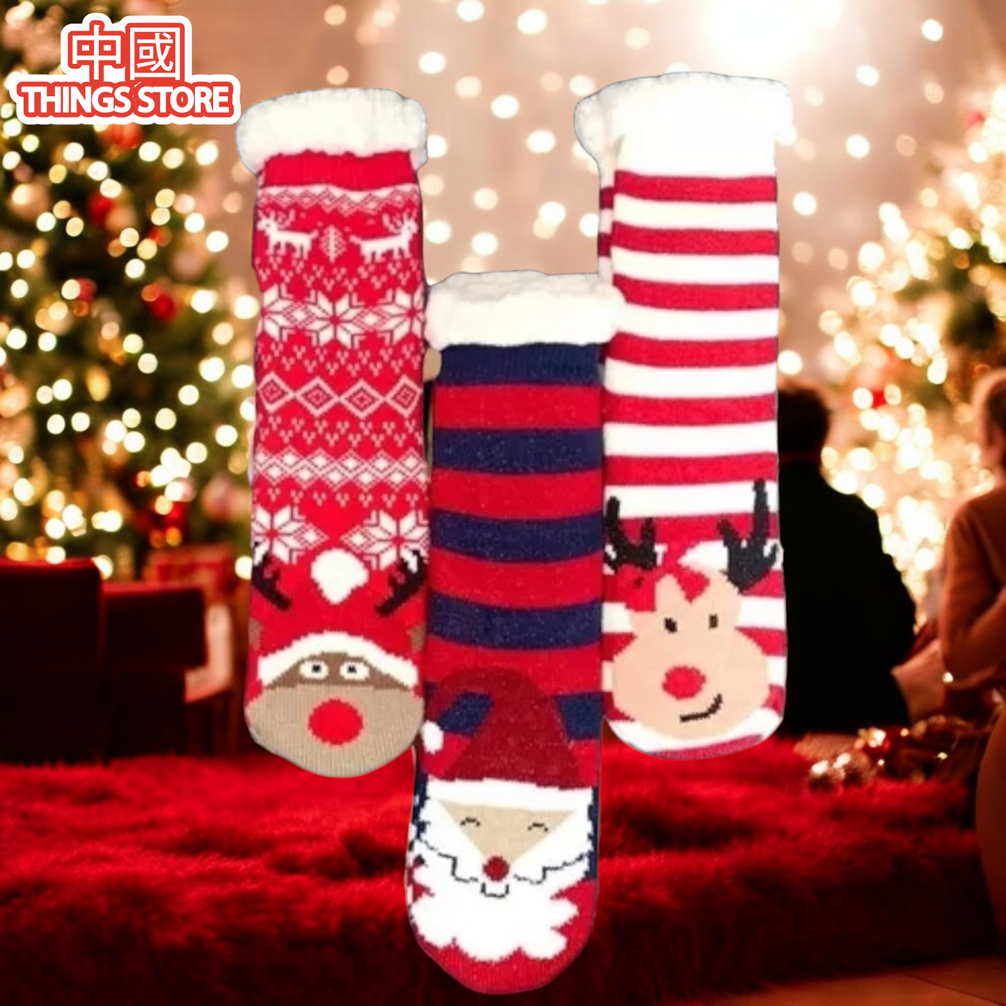 Calcetín afelpado para niño